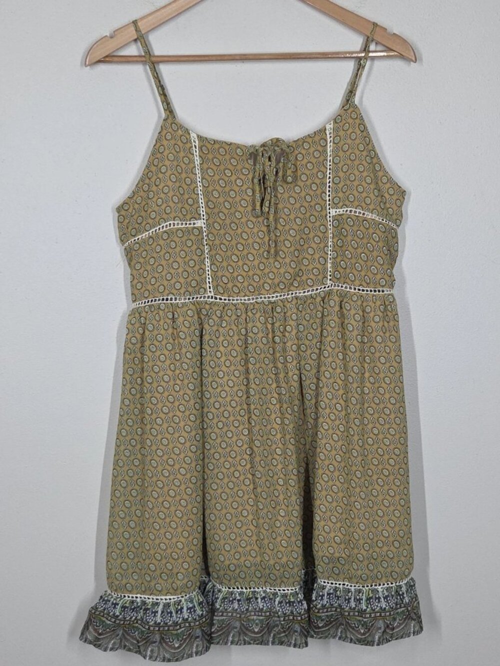 Bohemian-style beaded festival hippie-style mini dress